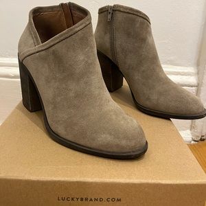 Lucky Brand Suede Ankle Bootie